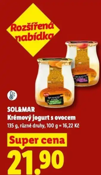 Lidl SOL&MAR Krémový jogurt s ovocem nabídka