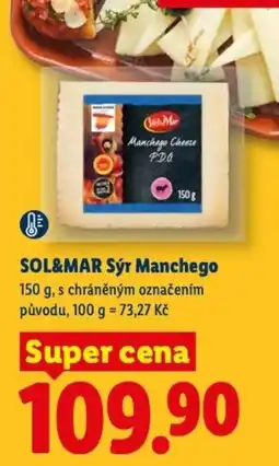 Lidl SOL&MAR Sýr Manchego nabídka