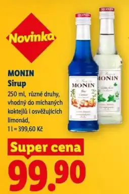 Lidl MONIN Sirup nabídka