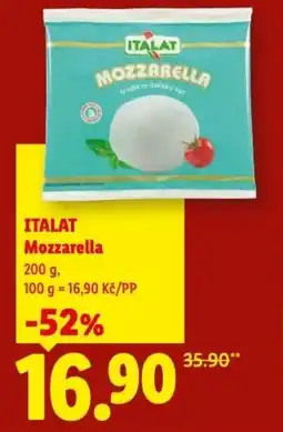 Lidl ITALAT Mozzarella nabídka