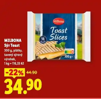 Lidl MILBONA Sýr Toast nabídka