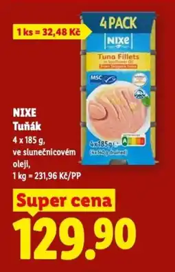 Lidl NIXE Tuňák nabídka