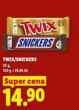 Lidl TWIX/SNICKERS nabídka