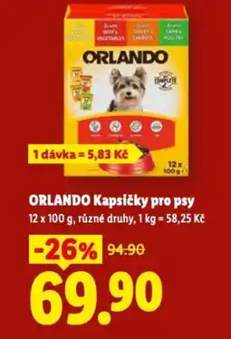 Lidl ORLANDO Kapsičky pro psy nabídka