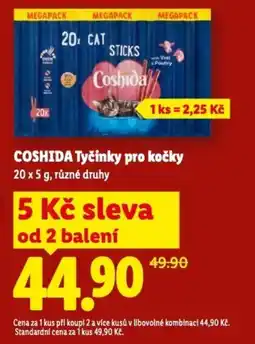 Lidl COSHIDA Tyčinky pro kočky nabídka