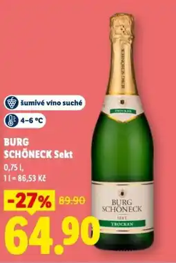Lidl BURG SCHÖNECK Sekt nabídka