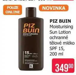 Teta PIZ BUIN Moisturising Sun Lotion ochranné tělové mléko SPF 15 nabídka
