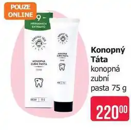 Teta Konopný Táta konopná zubní pasta nabídka