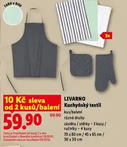 Lidl LIVARNO Kuchyňský textil nabídka