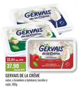 Ratio GERVAIS de la Crème natur, s česnekem a bylinkami, bazalka a rajče nabídka