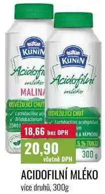 Ratio ACIDOFILNÍ MLÉKO, více druhů nabídka
