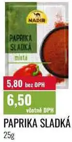 Ratio PAPRIKA SLADKÁ nabídka