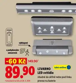 Lidl LIVARNO LED svítidlo nabídka