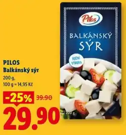 Lidl PILOS Balkánský sýr nabídka