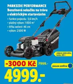 Lidl PARKSIDE PERFORMANCE Benzínová sekačka na trávu s elektrickým startováním nabídka