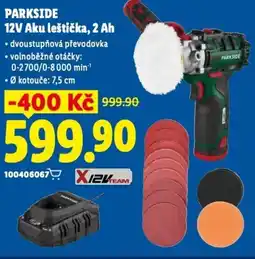 Lidl PARKSIDE 12V Aku leštička, 2 Ah nabídka