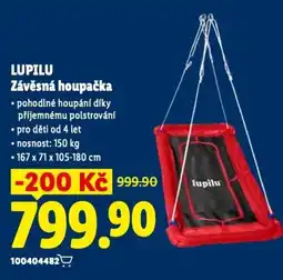 Lidl LUPILU Závěsná houpačka nabídka