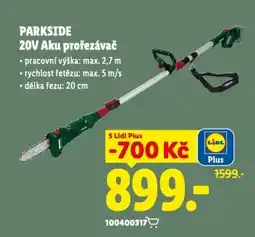 Lidl PARKSIDE 20V Aku prořezávač nabídka