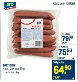 Makro Hot dog nabídka