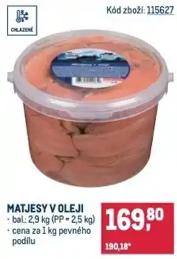 Makro Matjesy v oleji nabídka