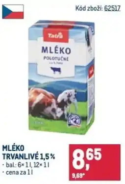 Makro Mléko trvanlive 1,5% nabídka