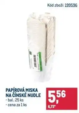 Makro Papírová miska na čínské nudle nabídka