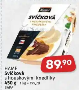 Coop HAMÉ Svíčková s houskovými knedlíky nabídka