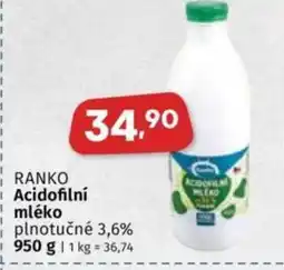 Coop RANKO Acidofilní mléko nabídka