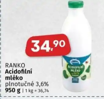 Coop RANKO Acidofilní mléko nabídka