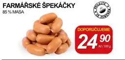 ZEMAN Farmářské špekáčky nabídka