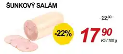 ZEMAN Šunkový salám nabídka