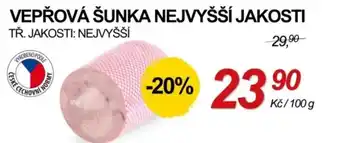 ZEMAN Vepřová šunka nejvyšší jakosti nabídka