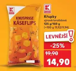Kaufland Křupky sýrové/arašídové nabídka