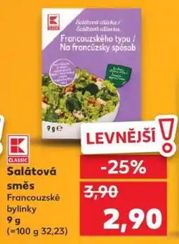 Kaufland Salátová směs Francouzské bylinky nabídka
