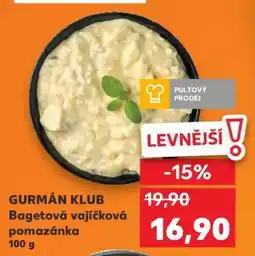 Kaufland GURMÁN KLUB Bagetová vaječková pomazánka 100 g nabídka