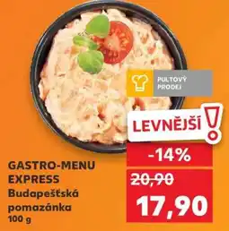 Kaufland GASTRO-MENU EXPRESS Budapešťská pomazánka 100 g nabídka