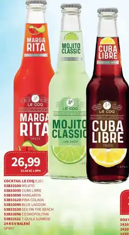 Kubík potraviny Cocktail Le Coq nabídka