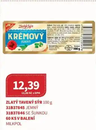 Kubík potraviny Zlatý tavený sýr nabídka