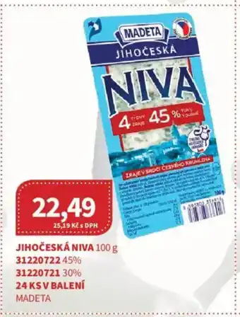 Kubík potraviny MADETA Jihočeská niva nabídka