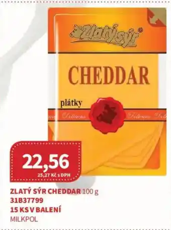 Kubík potraviny Zlatý sýr cheddar nabídka