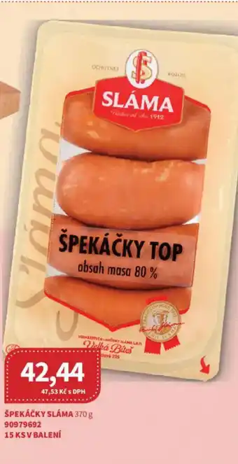 Kubík potraviny Špekáčky sláma nabídka