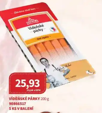 Kubík potraviny Víděňské párky nabídka