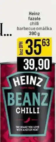 Jip Heinz fazole chilli barbecue omáčka nabídka
