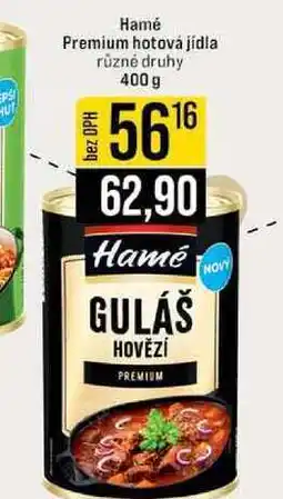 Jip Hamé Premium hotová jídla různé druhy nabídka