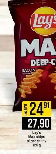 Jip Lay's Max chips různé druhy nabídka