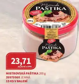 Kubík potraviny Mistrovská paštika nabídka