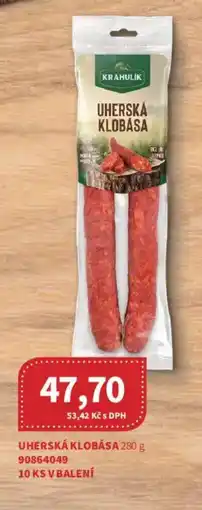Kubík potraviny Uherská klobása nabídka