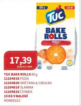 Kubík potraviny Tuc Bake rolls nabídka