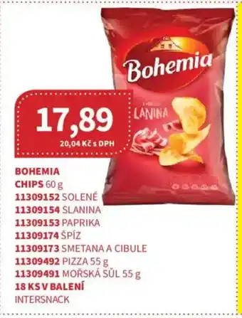 Kubík potraviny Bohemia chips nabídka