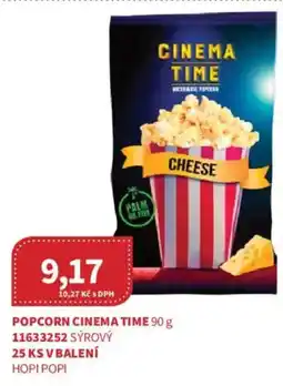 Kubík potraviny Popcorn Cinema time nabídka
